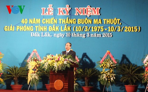 Ceremony marks 40th anniversary of Buon Ma Thuot victory - ảnh 1